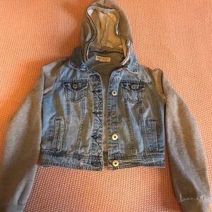 Bullhead Jean Sweater Sleeved Jacket XS